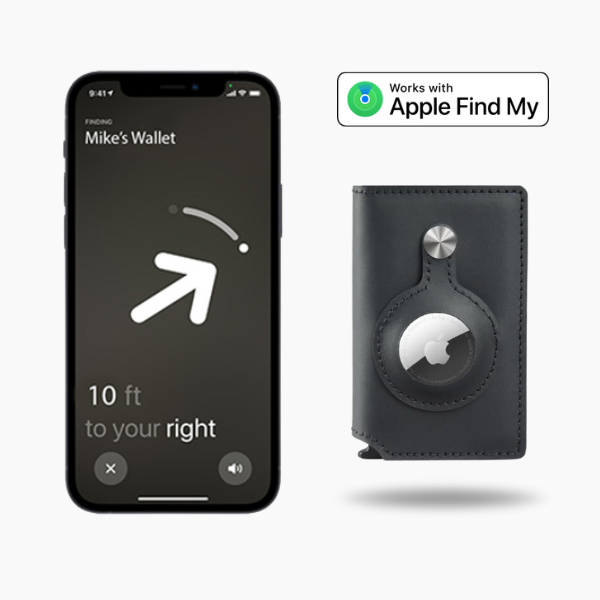 AirTag PopUp Wallet - Premium Leather