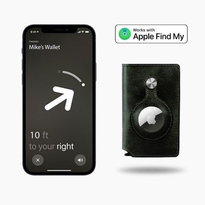 AirTag PopUp Wallet - Premium Leather
