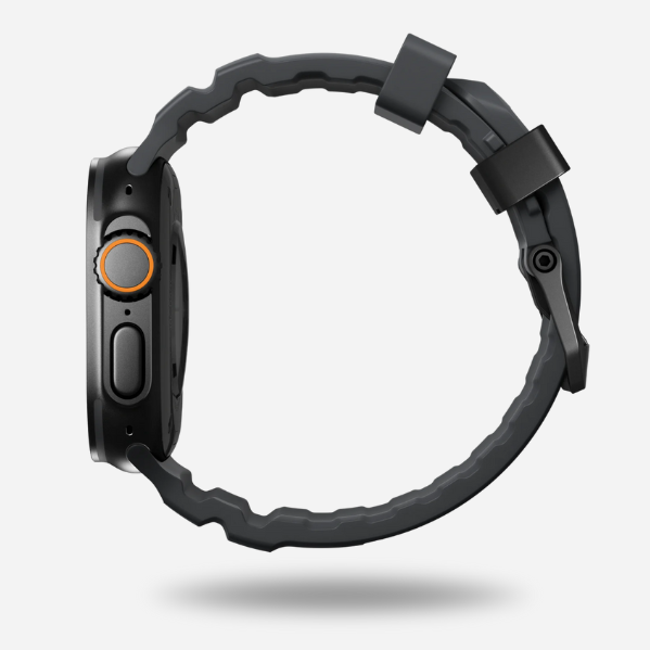 Stone Ridge™ Band – Rugged FKM Strap with Titanium Clasp